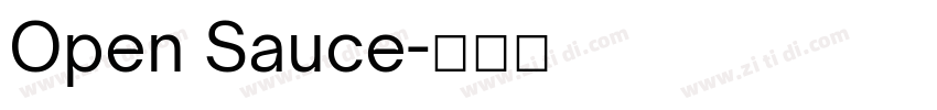 Open Sauce字体转换